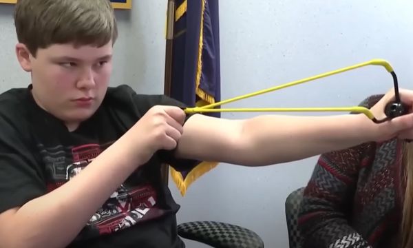 Boy Saves His Sister From Abduction with His Slingshot